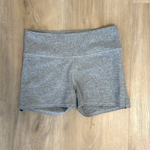 Gray running shorts